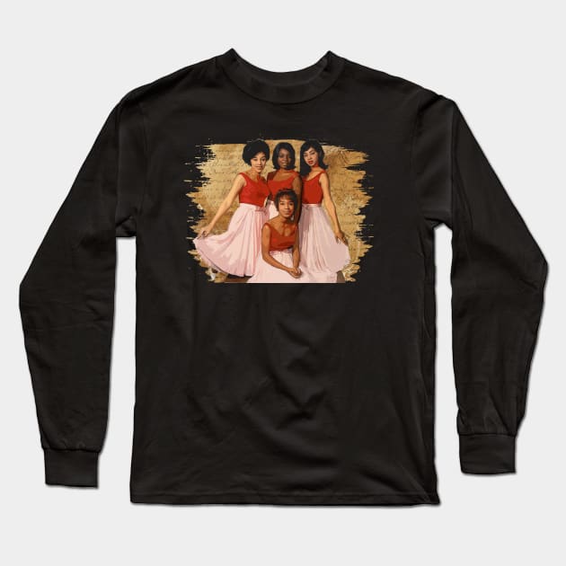 Doo-Wop Elegance Chantel Band Tees, A Time-Tested Tribute to the Queens of Musical Harmony Long Sleeve T-Shirt by JaylahKrueger